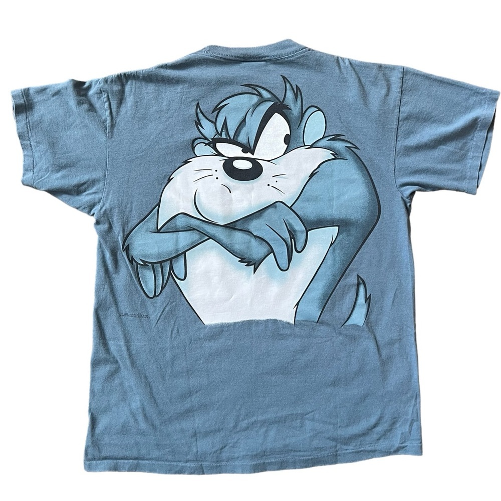 Vintage Dated 90s Single Stitch Tasmanian Devil T-Shirt Looney Tunes - Size XL